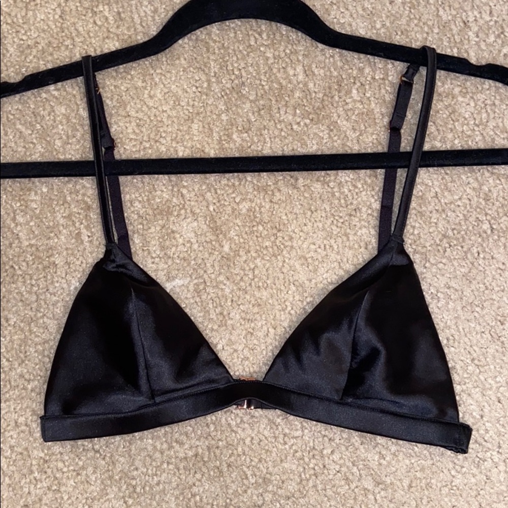 VS Satin triangle bralette